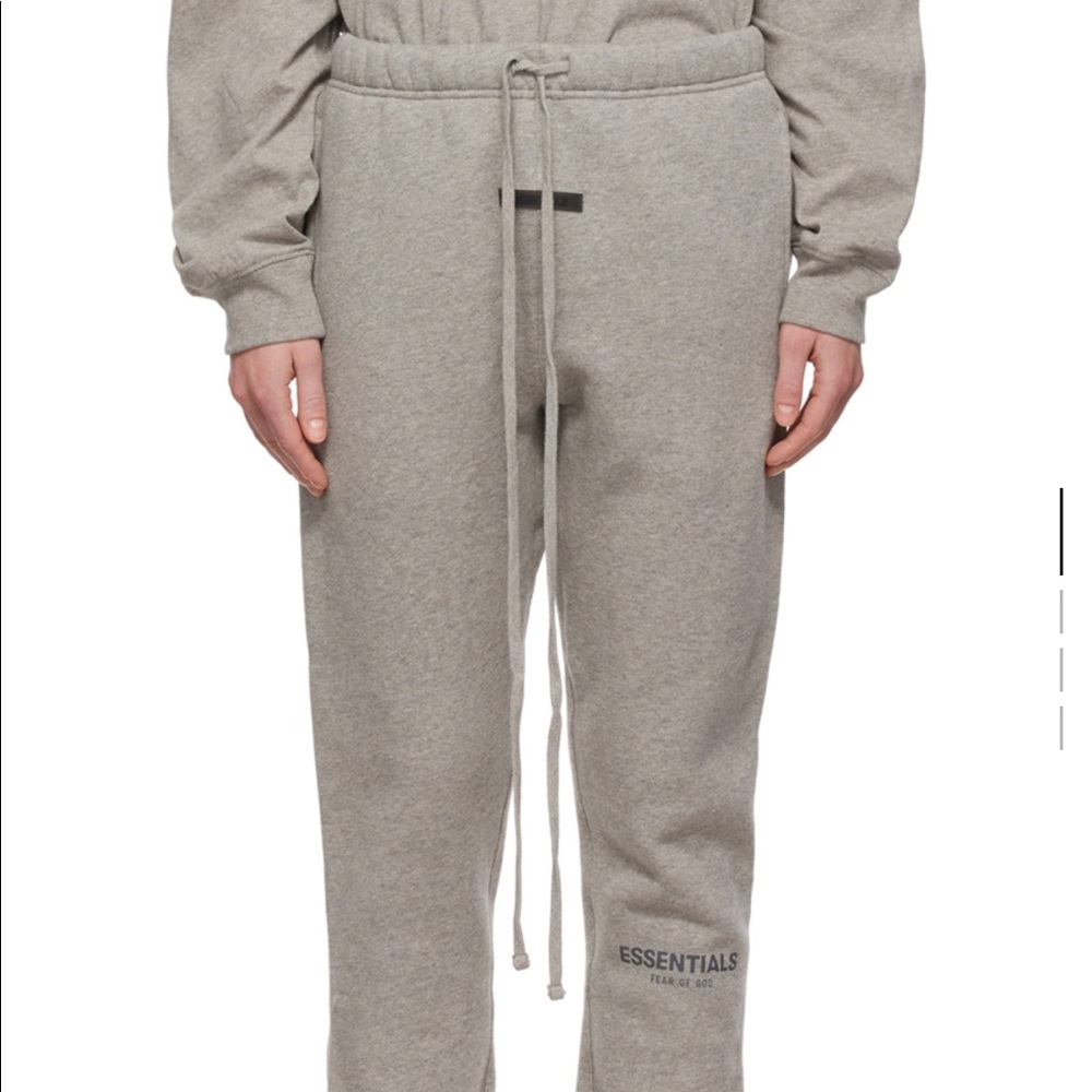 NWOT Fear of God Essentials Grey Track Lounge Pants
